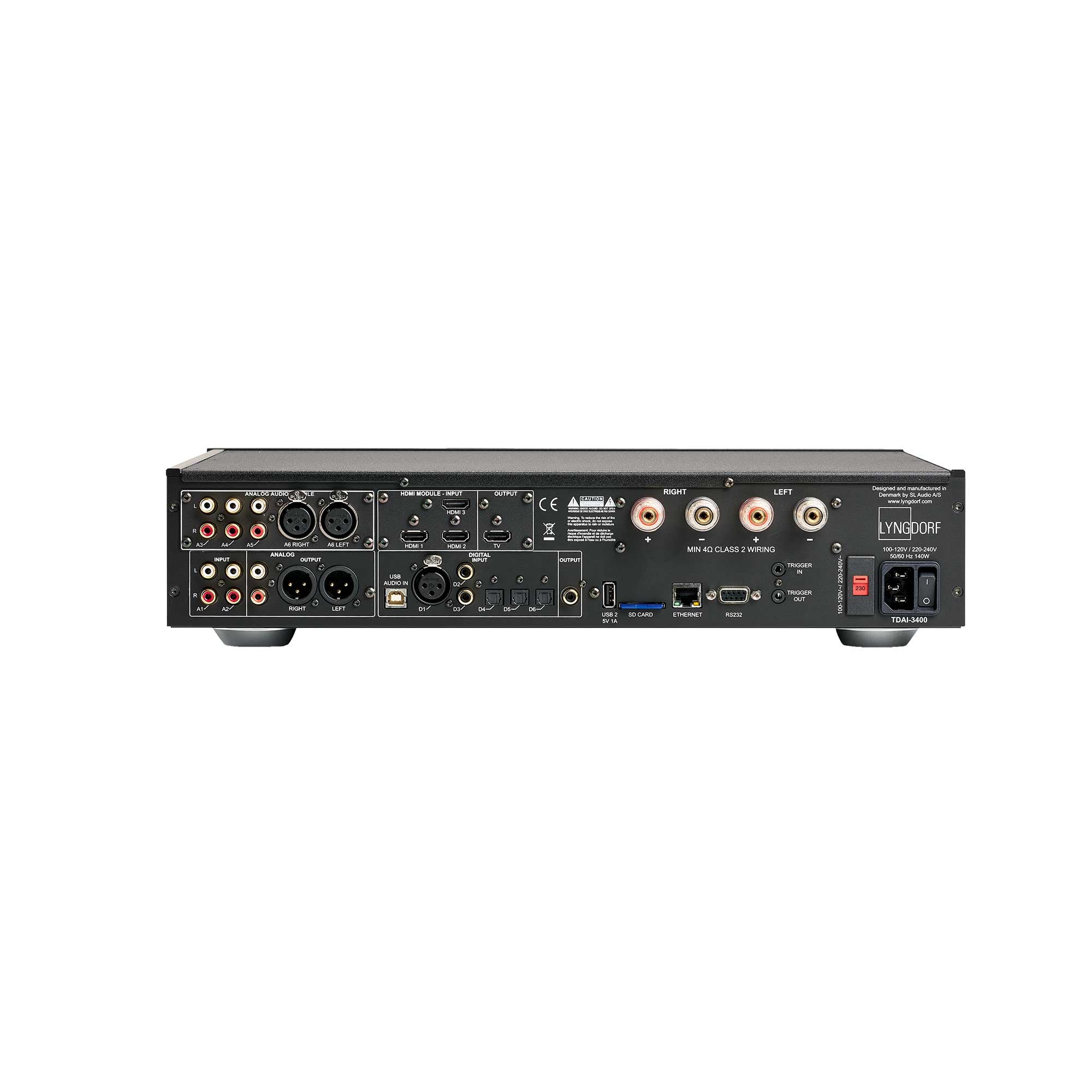 Lyngdorf TDAI-3400 Integrated Amplifier with RoomPerfect (Refurbished) - Image 2